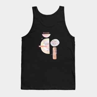 Abstract modern woman face Tank Top